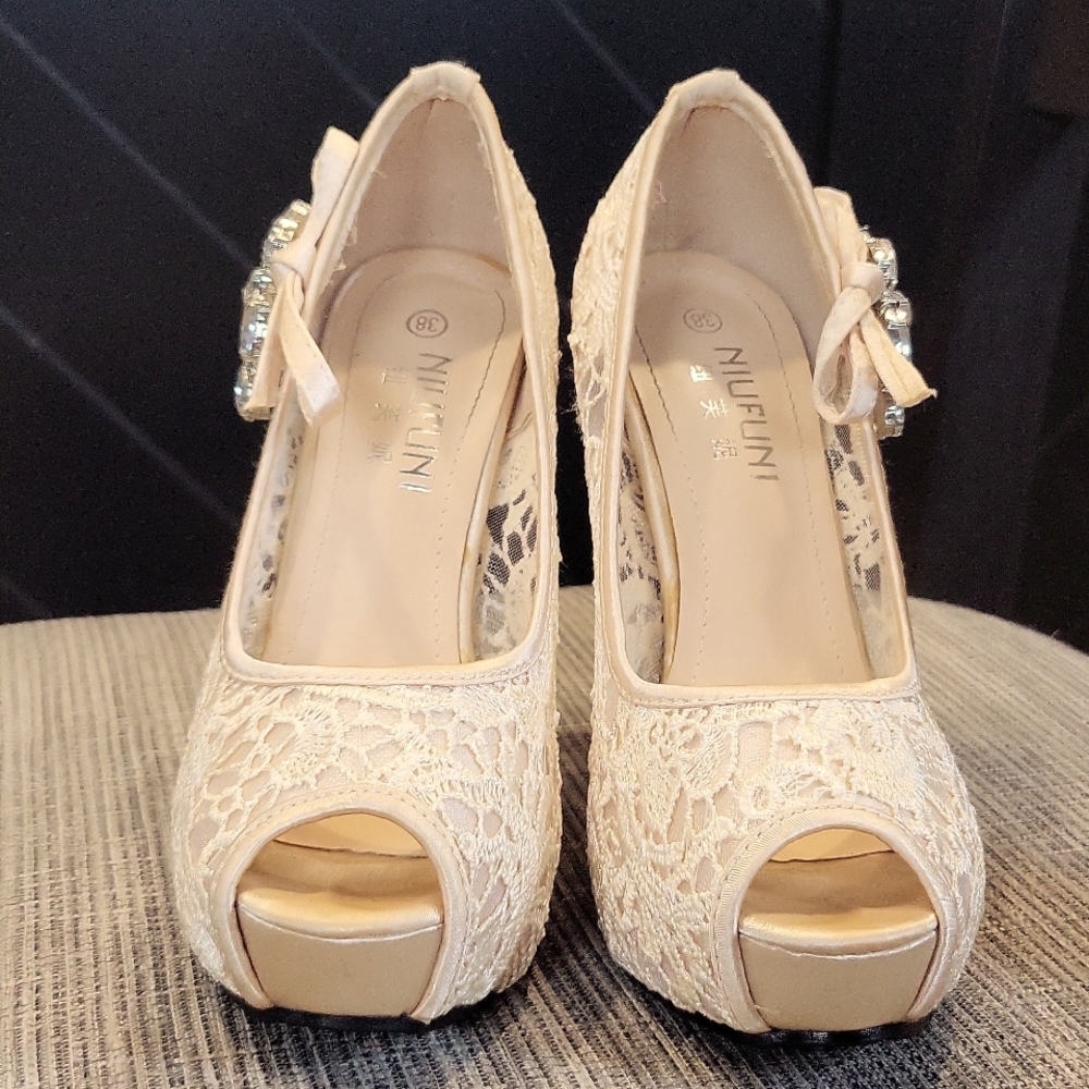 Lace heels